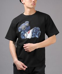 LUXSTYLE/RUMSODA(ラムソーダ)天竺ベアプリント半袖Tシャツ/Tシャツ 半袖 メンズ 春 夏 ルーズ クマ テディベア ハイビスカス プリント/506106821