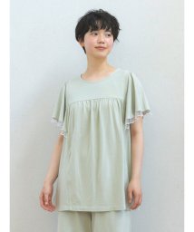 Et grenier by Samansa Mos2/【接触冷感/UVカット】インナーカップ付袖フリルTシャツ/506106960