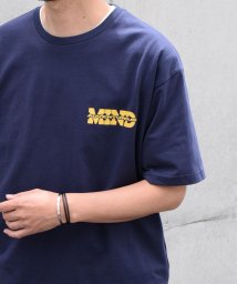 SHIPS any MEN(シップス　エニィ　メン)/SHIPS any: ADVENTUROUS MIND プリント デザイン Tシャツ◇/ネイビー