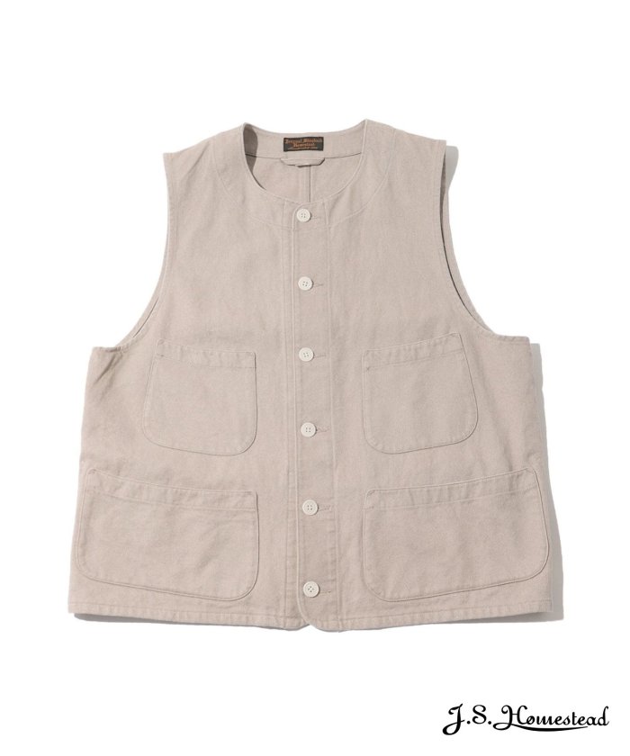 セール】【J.S.Homestead】FLAX/COTTON LOW NECK VEST(506106989) | ジャーナルスタンダード  ホームステッド(J.S Homestead) - MAGASEEK