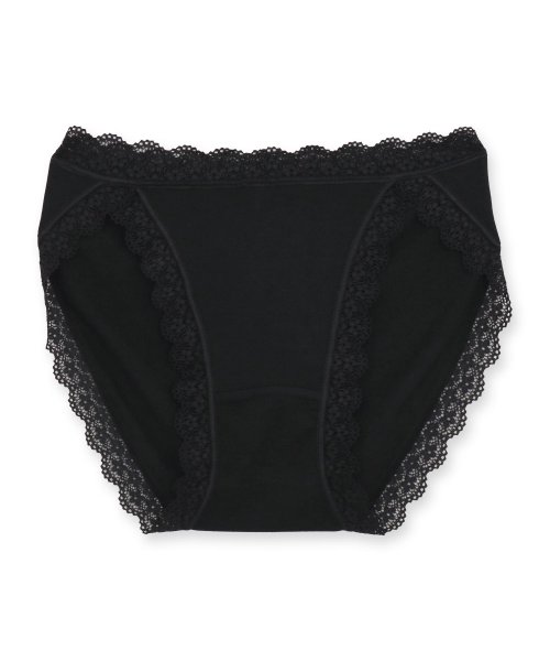 fran de lingerie(フランデランジェリー)/さらっと滑らかなシルキーリネン毎日穿きたい快適ショーツ 「シルキーリネン ショーツ」 ショーツ/ブラック