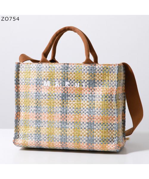 MARNI マルニ EASTWEST スモール トートバッグ 人気SALE，HOT MARNI かごバッグ East－West SMALL TOTE SHMP0077U5 P6744