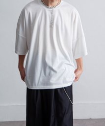 Nilway(ニルウェイ)/ドルマン切り替えポンチTシャツ/ホワイト
