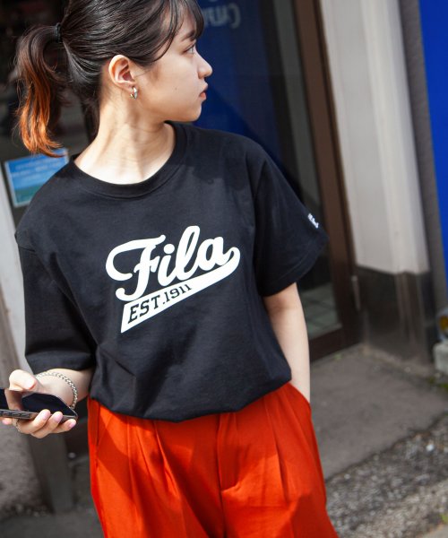 ZIP FIVE(ジップファイブ)/ベースボールロゴテイストTシャツ/ブラック