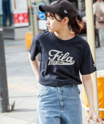 ZIP FIVE(ジップファイブ)/ベースボールロゴテイストTシャツ/ネイビー