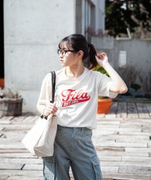 ZIP FIVE(ジップファイブ)/ベースボールロゴテイストTシャツ/オフホワイト