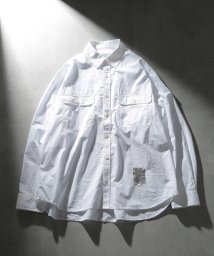 MAISON CLUB/【MAISON CLUB】U.S.NAVY Big Shirt ビッグワークシャツ ビッグシルエット ワークシャツ シャツ 長袖/506107200