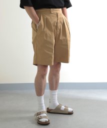 MAISON CLUB(MAISON CLUB)/【MAISON CLUB】British 80's Gurkha Shorts ブリティッシュグルカショーツ グルカパンツ ハーフパンツ ショーツ タックパンツ/ベージュ