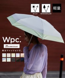Wpc．(Wpc．)/【Wpc.】晴雨兼用 完全遮光 UVカット100％ 切り継ぎタイニー 折りたたみ傘 ミニ 日傘 801－6423/ライトグレー