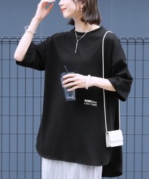 reca/バッグロゴプリントBIGTシャツ(R24131－k)/506107265