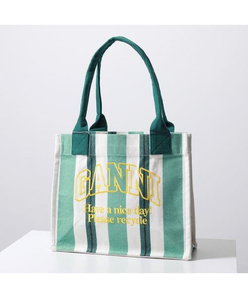 GANNI(ガニー)/GANNI トートバッグ LARGE EASY SHOPPER STRIPES/その他系1