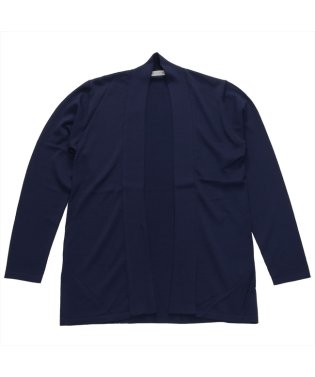 TOKYO SHIRTS/ニット 前立てリブトッパーカーディガン ネイビー レディース/506107282