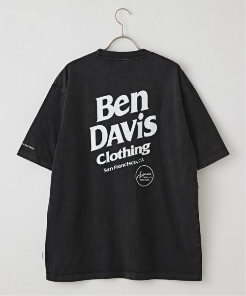 B.C STOCK(ベーセーストック)/BEN DAVIS / ベンデイビス front logo powder Tシャツ/ブラック