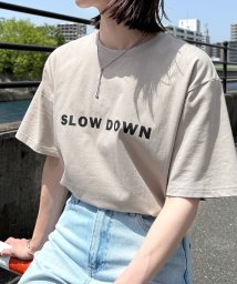 reca(レカ)/シンプルロゴ半袖Ｔシャツ(hi287816)/グレージュ