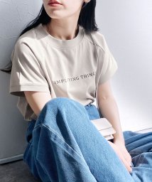 reca(レカ)/フレンチシンプルロゴTシャツ(hi287818)/グレージュ