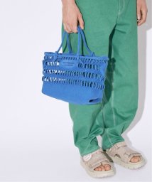 Spick & Span(スピック＆スパン)/≪一部店舗+WEB限定≫beautiful people konbu knit shopping busket bag 1415611942/ブルーA