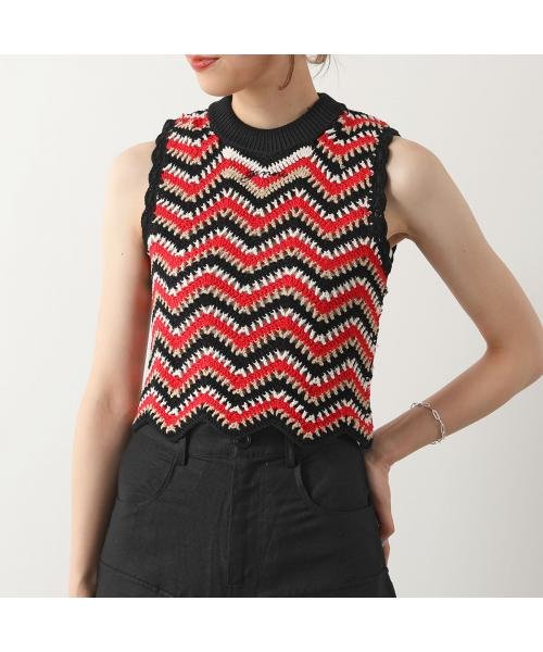 GANNI(ガニー)/GANNI ニットベスト Cotton Crochet Vest クロシェ/その他