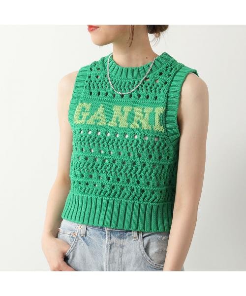 GANNI(ガニー)/GANNI ニットベスト Cotton Rope Short Vest/その他