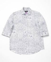 Men's Bigi(メンズビギ)/【Liberty】フラワープリント7分シャツ/ネイビー