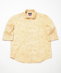 Men's Bigi(メンズビギ)/【Liberty】フラワープリント7分シャツ/イエロー