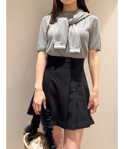 snidel スナイデル サイドプリーツスカショーパン GRY 有難 グレー 0サイズ