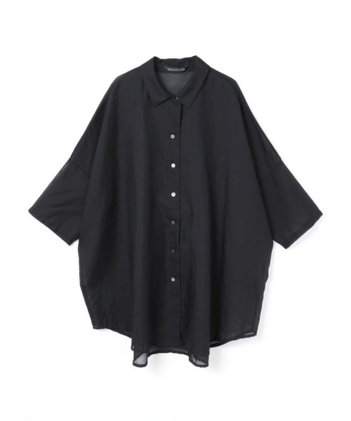 mizuiro ind ハーフスリーブワイドシャツ mizuiro ind