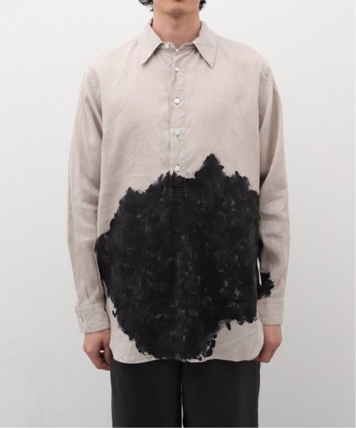 EDIFICE(エディフィス)/MARKAWARE (マーカウェア) 別注 W COLLAR SHIRT LONG/グレーB