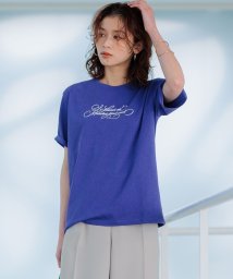 NIJYUSANKU/【井波麻里衣さんコラボ】カリグラフィー 刺繍 Tシャツ/506118170