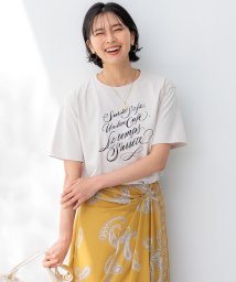 NIJYUSANKU（LARGE SIZE）/【井波麻里衣さんコラボ】カリグラフィー プリント Tシャツ/506118193