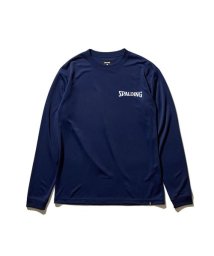 SPALDING(スポルディング)/ロングスリーブTシャツ ホログラム ワードマーク/BLU