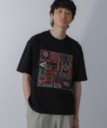 nano・universe/フレームアートワイドＴシャツ 半袖/505990947