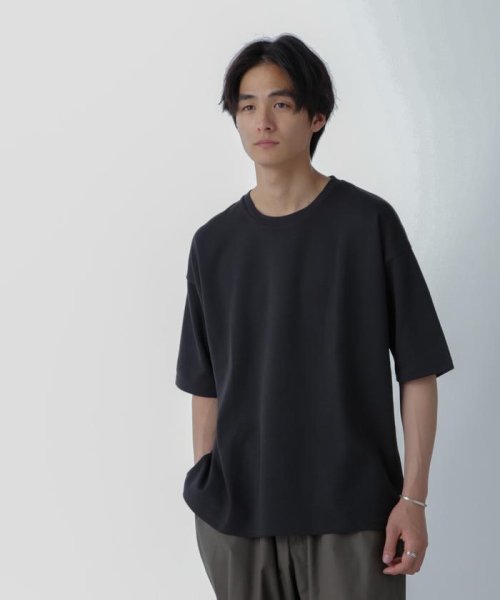 nano・universe(ナノ・ユニバース)/アンチスメル COOL 半袖Tシャツ/ブラック