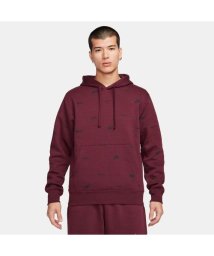 NIKE(NIKE)/AS M NK CLUB+ BB PO HOODIE AOP/NIGHTMAROON/BLACK