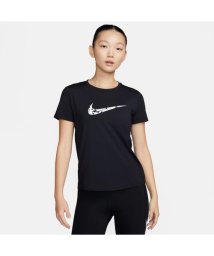 NIKE(NIKE)/ナイキ ウィメンズ ワン スウッシュ HBR DF S/S トップ/ブラック/（ホワイト）