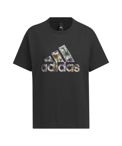 Adidas(アディダス)/W FLOWER グラフィック Tシャツ1/ブラック