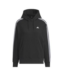 adidas(adidas)/W ESS+ 3ST スウェットフーディ/ブラック