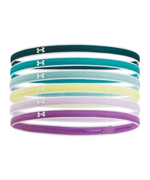 UNDER ARMOUR(アンダーアーマー)/UA Mini Headbands (6pk)/HYDROTEAL/CIRCUITTEAL/WHITE