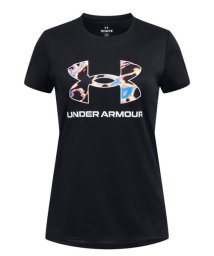 UNDER ARMOUR(アンダーアーマー)/UA Tech Print Big Logo Short Sleeve T－shirt/BLACK//WHITE