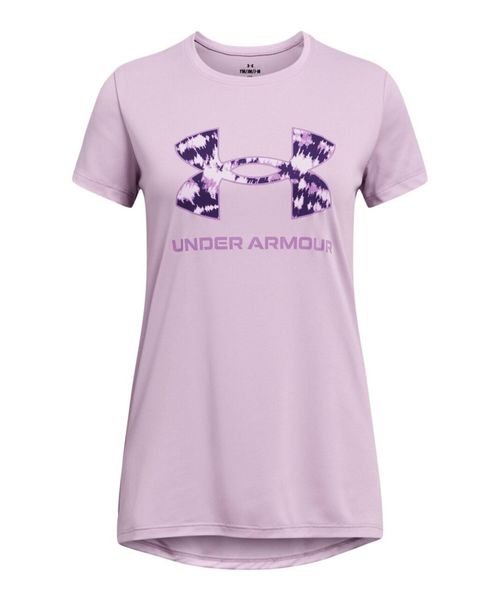 UNDER ARMOUR(アンダーアーマー)/UA Tech Print Big Logo Short Sleeve T－shirt/PURPLEACE//PROVENCEPURPLE