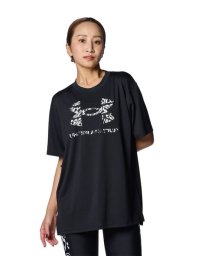 UNDER ARMOUR(アンダーアーマー)/UA TECH OVERSIZE SHORT SLEEVE T－SHIRT/BLACK//