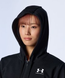 UNDER ARMOUR(アンダーアーマー)/UA ESHORT SLEEVE T－SHIRTENTIAL TERRY FULL ZIP HOODIE HOODIE/BLACK//WHITE