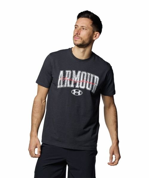 UNDER ARMOUR(アンダーアーマー)/UA CHARGED COTTON SS GRAPHIC/BLACK//
