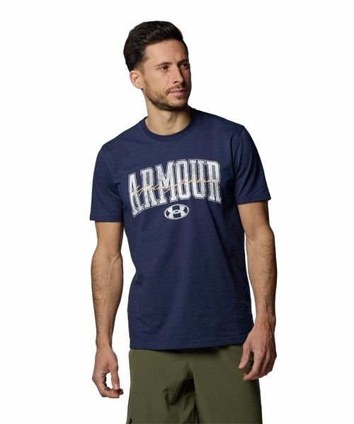 UNDER ARMOUR(アンダーアーマー)/UA CHARGED COTTON SS GRAPHIC/MIDNIGHTNAVY//