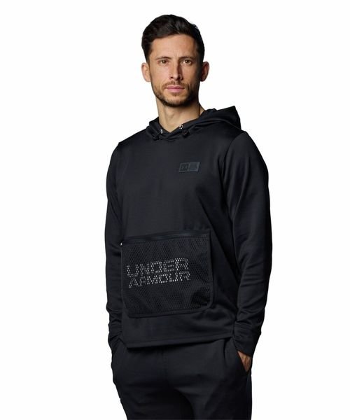 UNDER ARMOUR(アンダーアーマー)/ARMOUR SPRING KNIT HOODIE/BLACK//