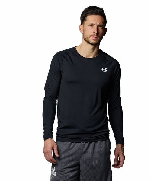 UNDER ARMOUR(アンダーアーマー)/UA HG Fitted LS/BLACK//
