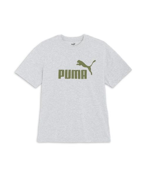 PUMA(PUMA)/ESS+ MX NO1 ロゴ リラックス SS/ライトグレーヘザー