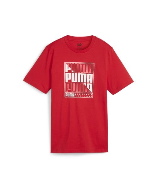 PUMA(PUMA)/GRAPHICS プーマ ボックス Tシャツ/FORALLTIMEレッド