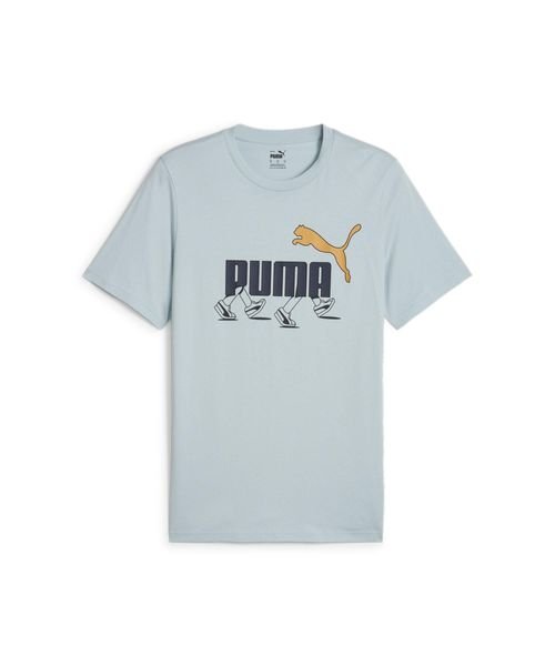 PUMA(PUMA)/GRAPHICS スニーカー Tシャツ/ターコイズサーフ