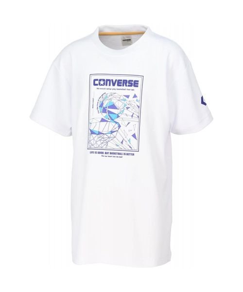 CONVERSE(CONVERSE)/4S＿JRプリントTシャツ(4S JR PRINT T－SHIRT)/ホワイト