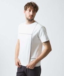 5351POURLESHOMMES(5351POURLESHOMMES)/コンポジションライン 半袖Tシャツ/ホワイト